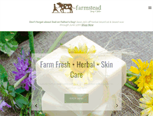 Tablet Screenshot of farmsteadsoap.com